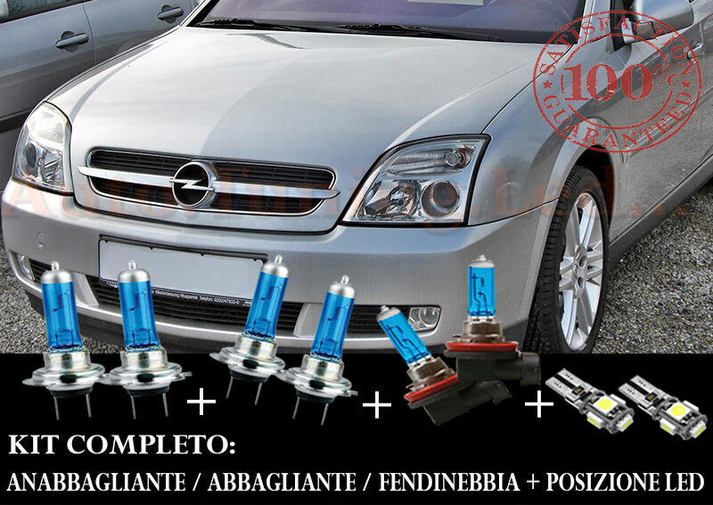OPEL VECTRA C 2002-2008 COMPLETE SET BLUE XENON LAMPS + LED POSITION