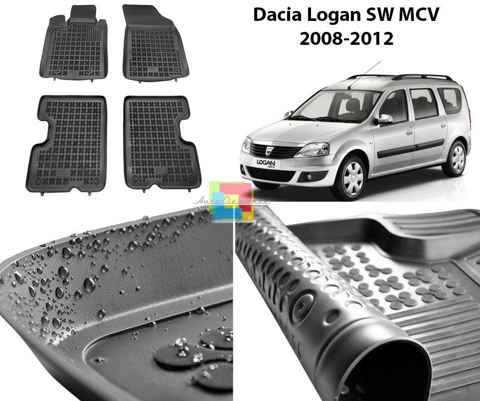 DACIA LOGAN SW MCV 2008-2012 TAPPETINI AUTO IN GOMMA - TAPPETI TOP QUALITA -1 AUTOELEGANCERICAMBI