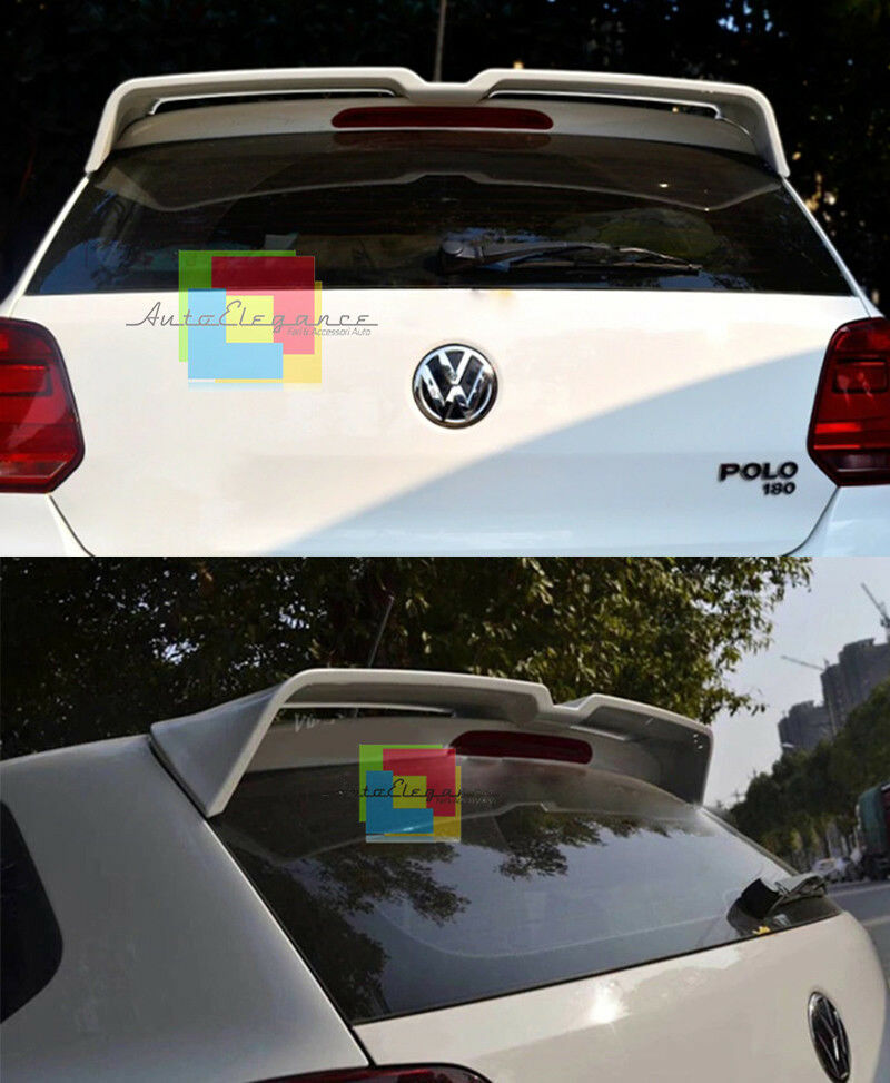 ALETTONE GTI SPOILER POSTERIORE SUL TETTO VERNICIATO BIANCO VW POLO 6R 2011-2017 AUTOELEGANCERICAMBI