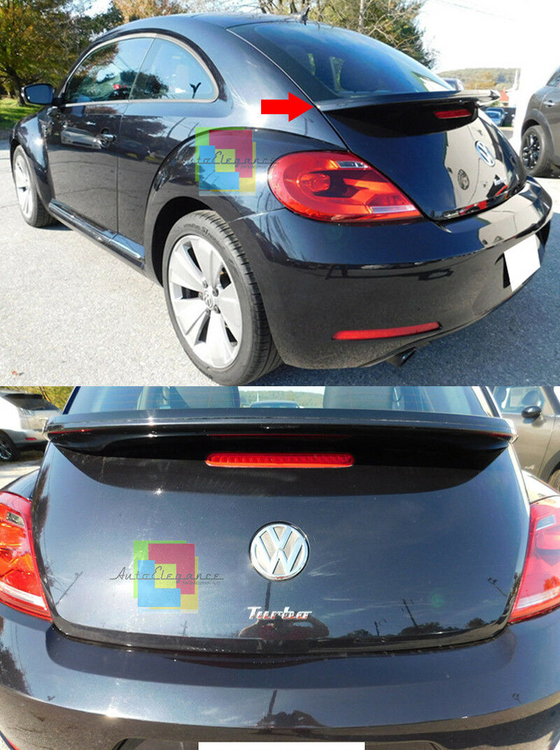 SPOILER POSTERIORE VERNICIATO NERO COFANO PER VW BEETLE 5C5 2011+ LOOK R LINE