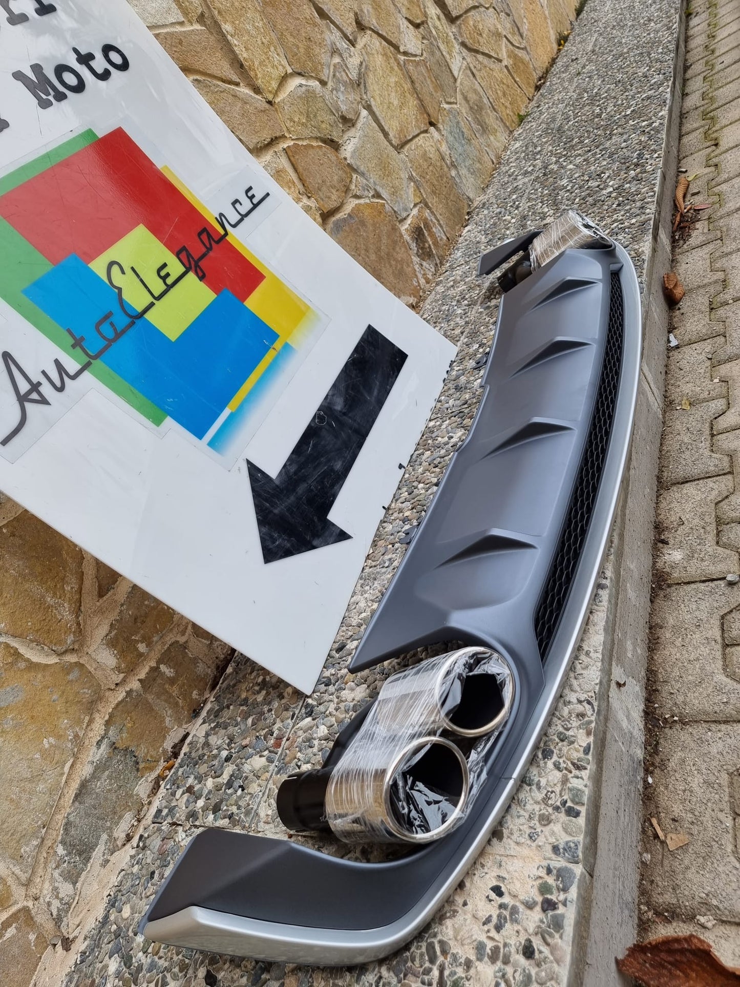 S5 REAR DIFFUSER UNDER BUMPER AUDI A5 SPORTBACK COUPE + TIPPER