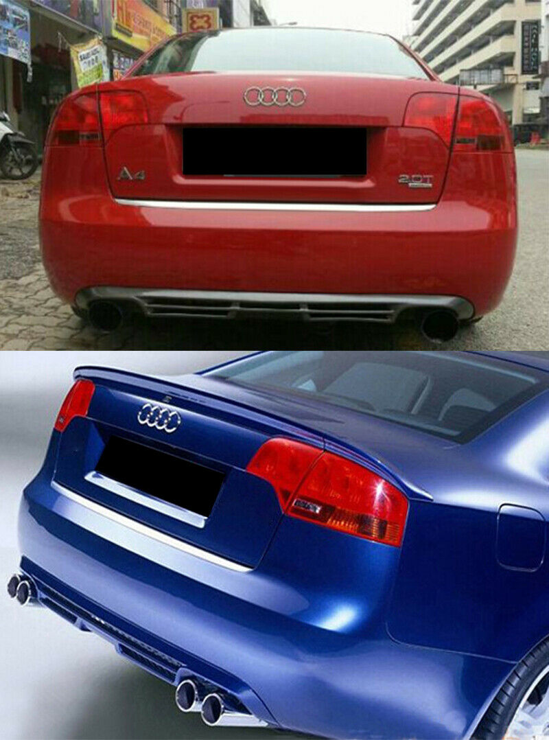 S4 DIFFUSER FOR AUDI A4 B7 2004-2007 SEDAN REAR UNDER BUMPER ABT .-