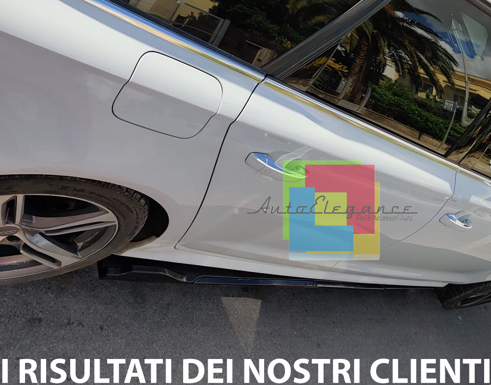 AUDI A6 4G C7 SPLITTER SOTTO MINIGONNE LATERALI SOTTOPORTA SPORTIVI AUTOELEGANCERICAMBI