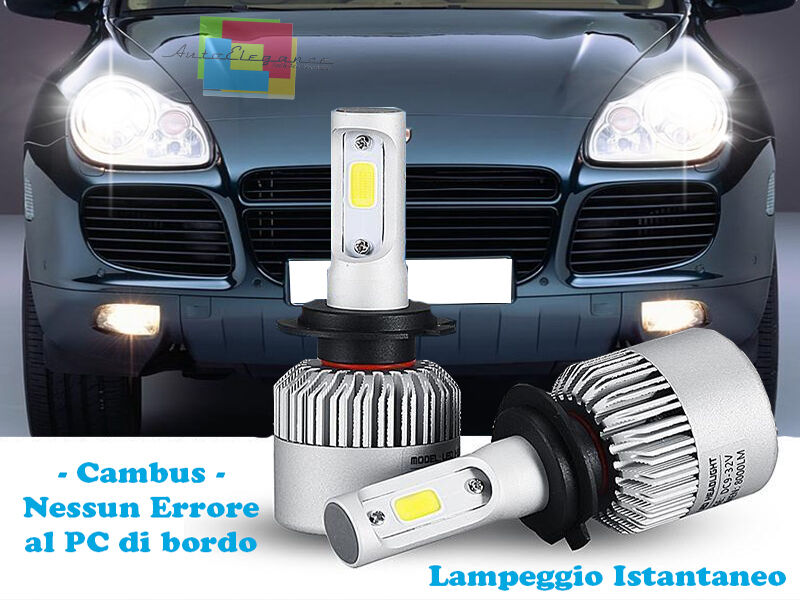 LAMPADE ANABBAGLIANTI LED PORSCHE CAYENNE 02-10 ISTANTANEO 6000K CREE