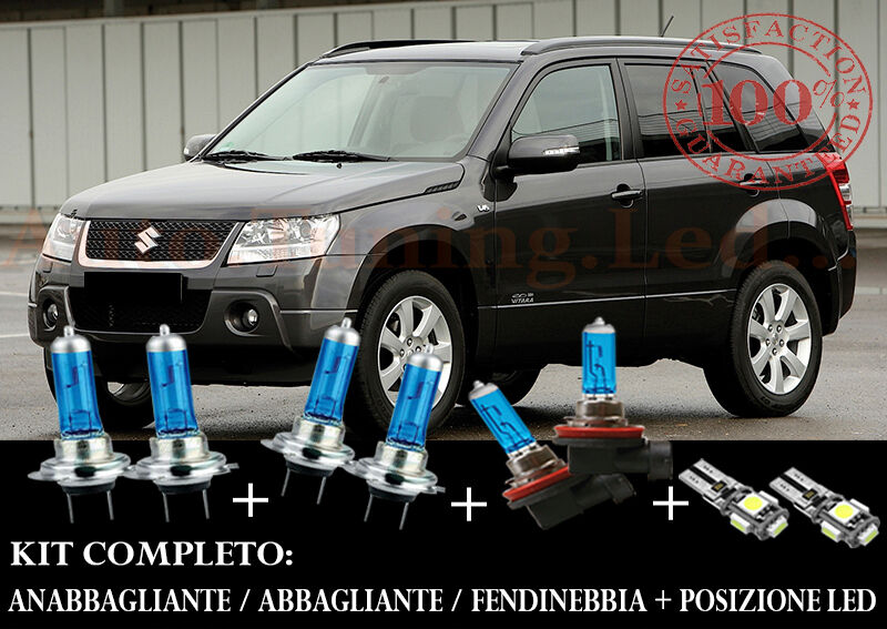 SUZUKI GRAND VITARA 2005+ COMPLETE SET BLUE XENON LAMPS + LED POSITION