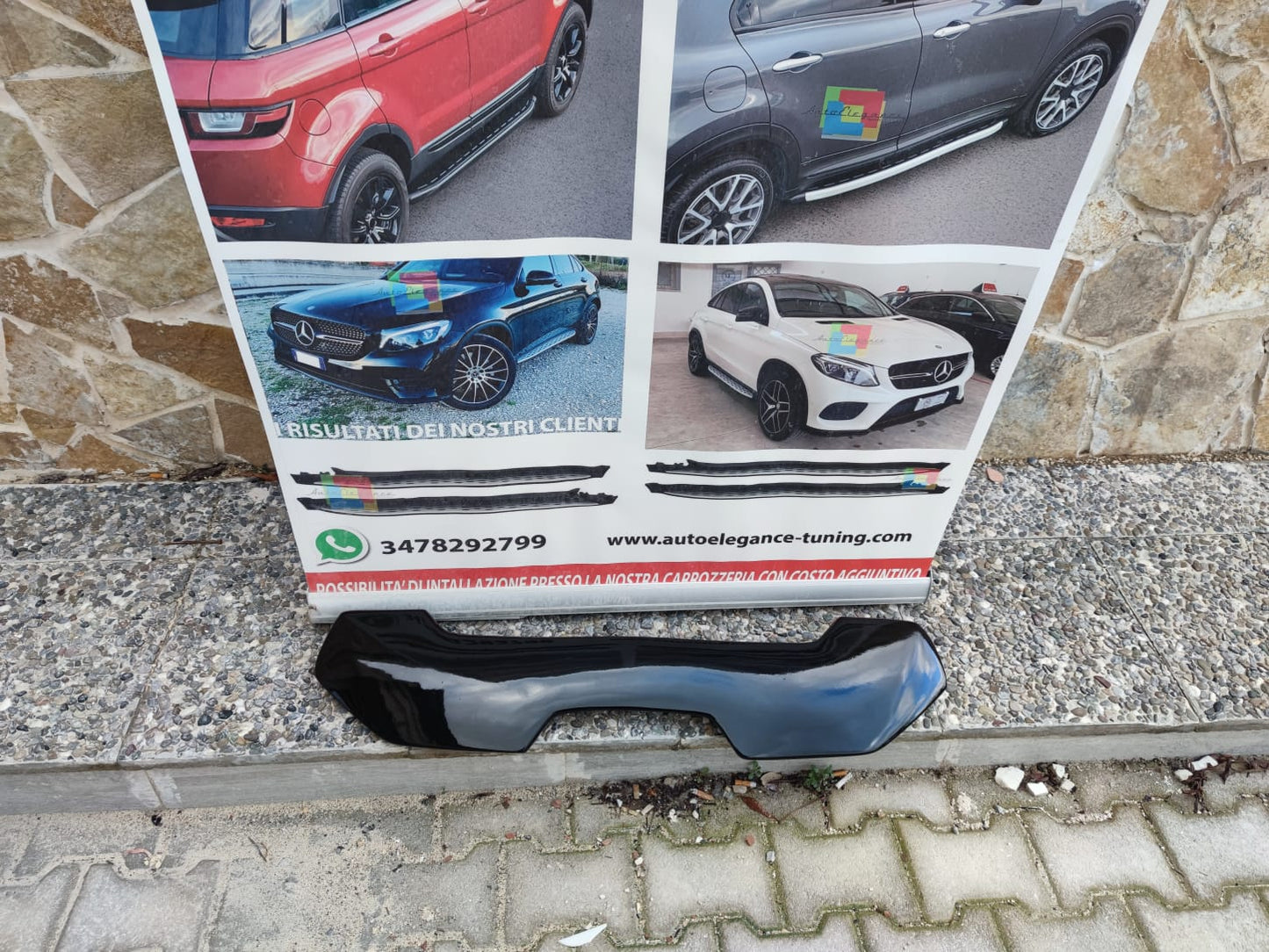 FIAT BRAVO II 2007-2016 REAR ROOF SPOILER SPORT LOOK GLOSSY BLACK