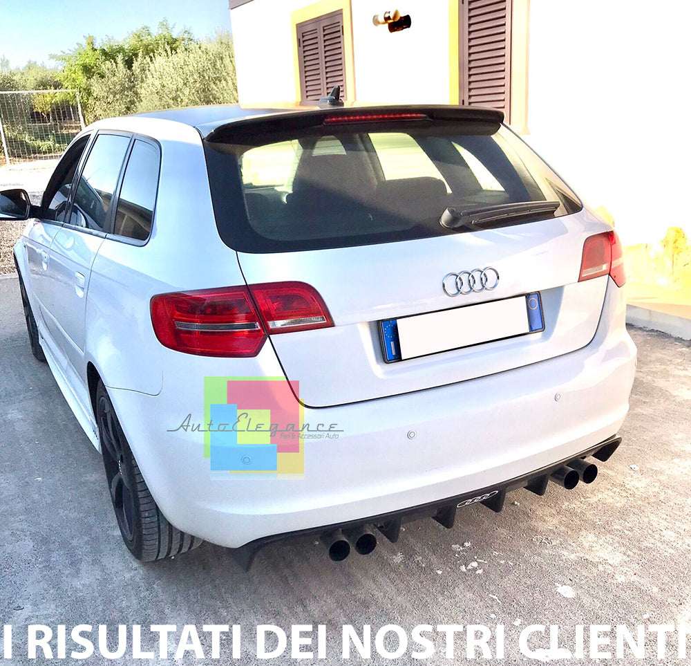 AUDI A3 2005-2012 8P SPORTBACK 5 PORTE SPOILER POSTERIORE SUL TETTO LOOK S3 AUTOELEGANCERICAMBI