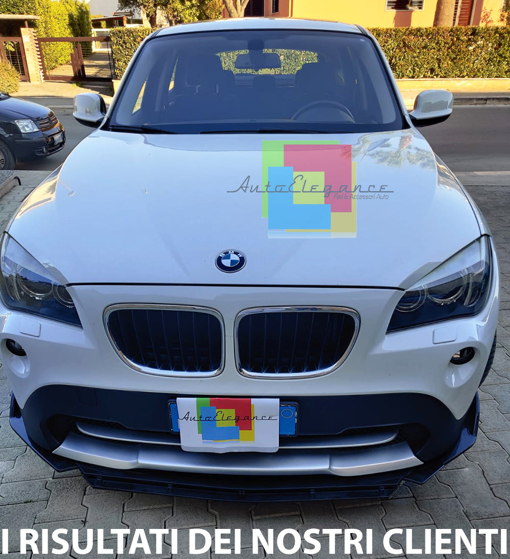 BMW X1 E84 STANDARD SPLITTER PARAURTI ANTERIORE NERO LUCIDO RS AUTOELEGANCERICAMBI