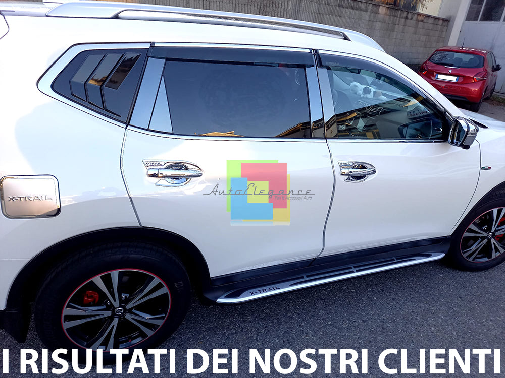 COPPIA PEDANE LATERALI PER NISSAN X TRAIL T32 SOTTO PORTA SPORTIVE AUTOELEGANCERICAMBI