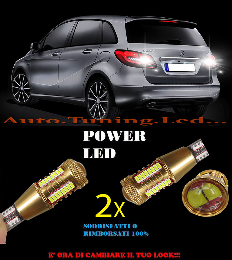 MERCEDES CLASSE B W246 LAMPADE RETROMARCIA LED T15 W16W SUPER QUALITA NO ERROR