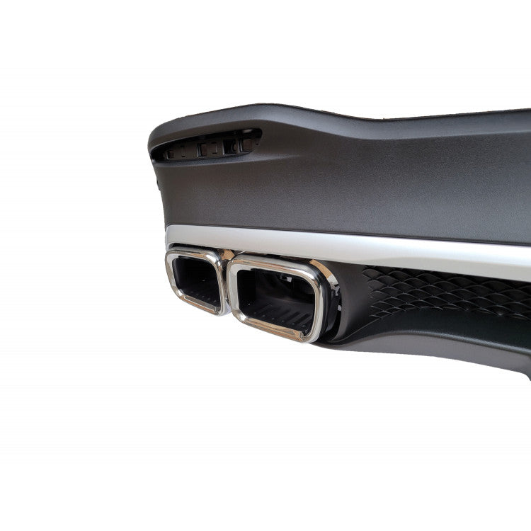 REAR DIFFUSER MERCEDES GLE W167 SUV 2019+ STAINLESS STEEL AMG SQUARE TIP