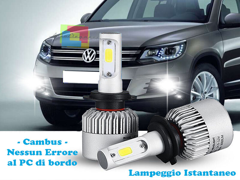 LAMPADE FENDINEBBIA A LED VW TIGUAN 2011+ CAMBUS BIANCO GHIACCIO CREE