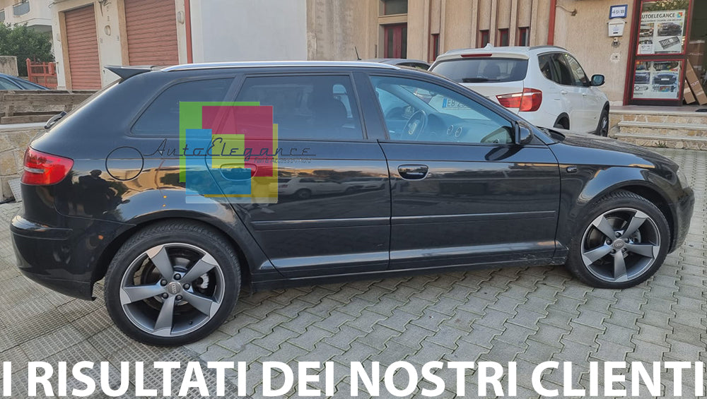 AUDI A3 8P 2005-2012 SPORTBACK SPOILER POSTERIORE ALETTONE SUL TETTO DESIGN RS3 AUTOELEGANCERICAMBI