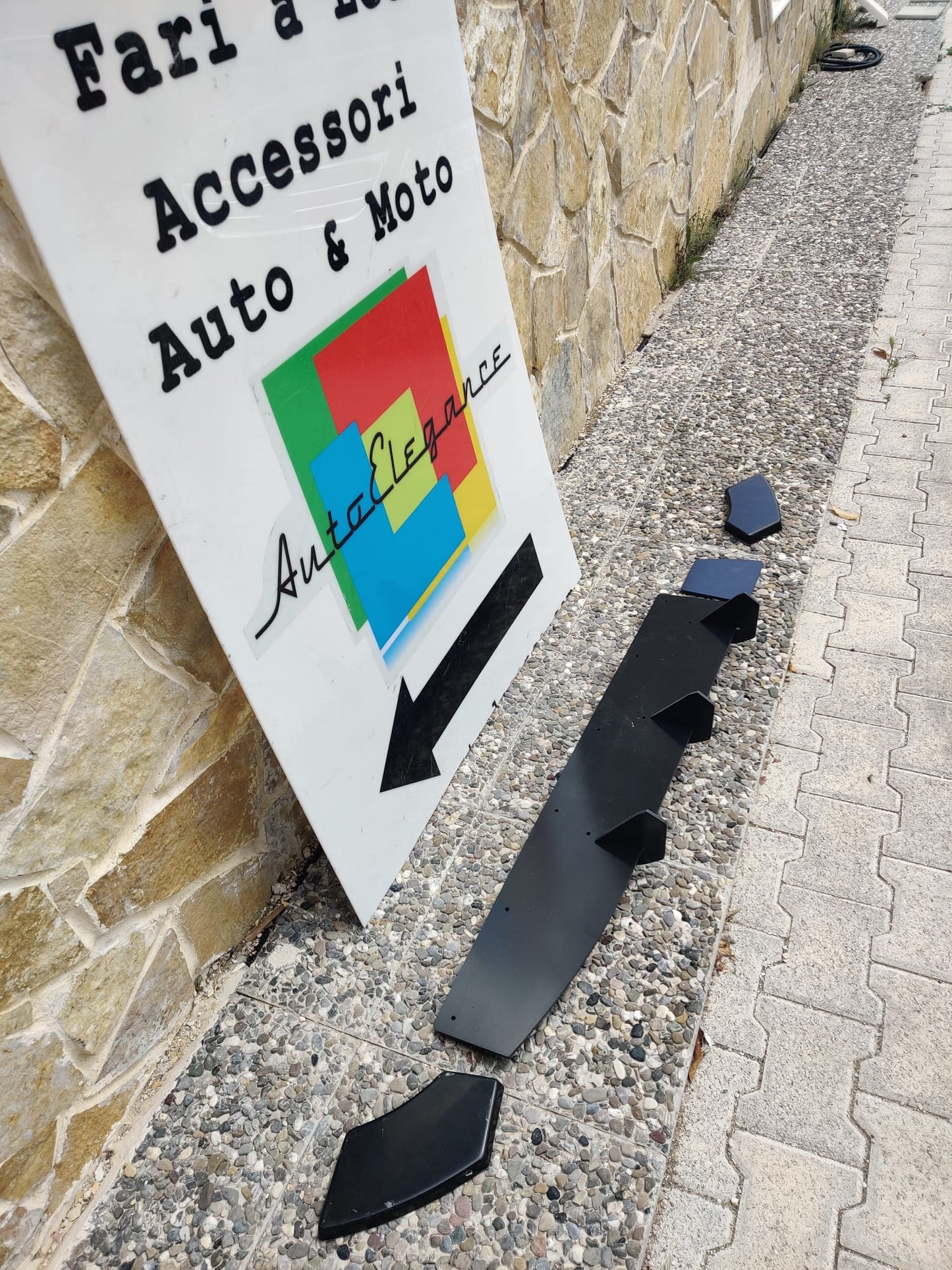 RENAULT CLIO 5 V 2019+ FLAP UNDER REAR DIFFUSER ABS BLACK SPOILER