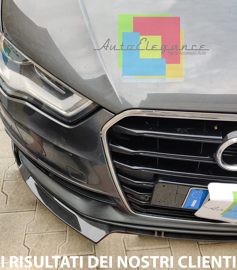 AUDI A3 8V SLINE ABS CARBON LOOK SPOILER UNDER BUMPER RS3 S3