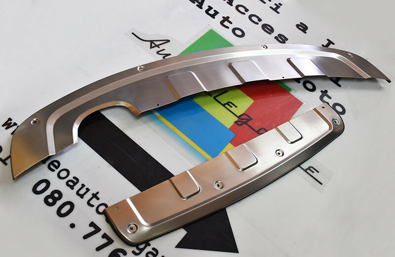 VW TIGUAN 2013-2015 PIASTRE SOTTO PARAURTI ACCIAIO - ANTERIORE & POSTERIORE -