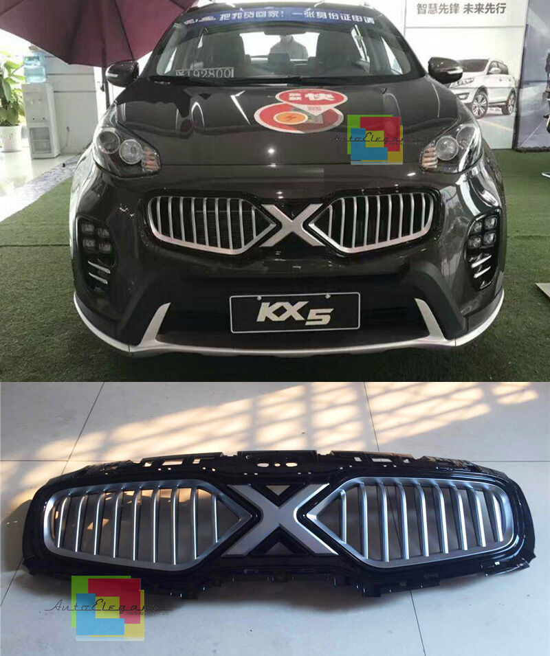 KIA SPORTAGE QL 2015 ONWARDS SATIN / BLACK FRONT GRILLE - KX5 GRILLE