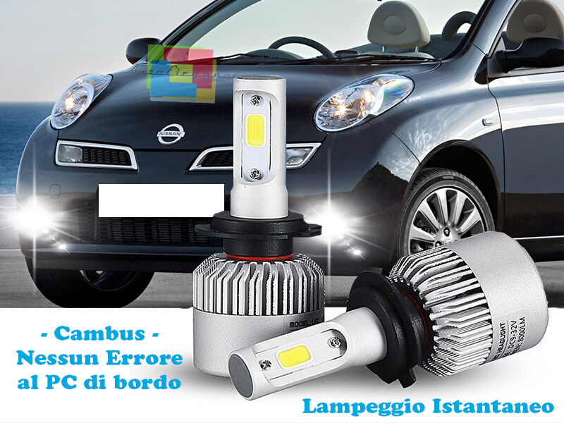 LAMPADE FENDINEBBIA A LED NISSAN MICRA III 03-10 CAMBUS BIANCO GHIACCIO CREE
