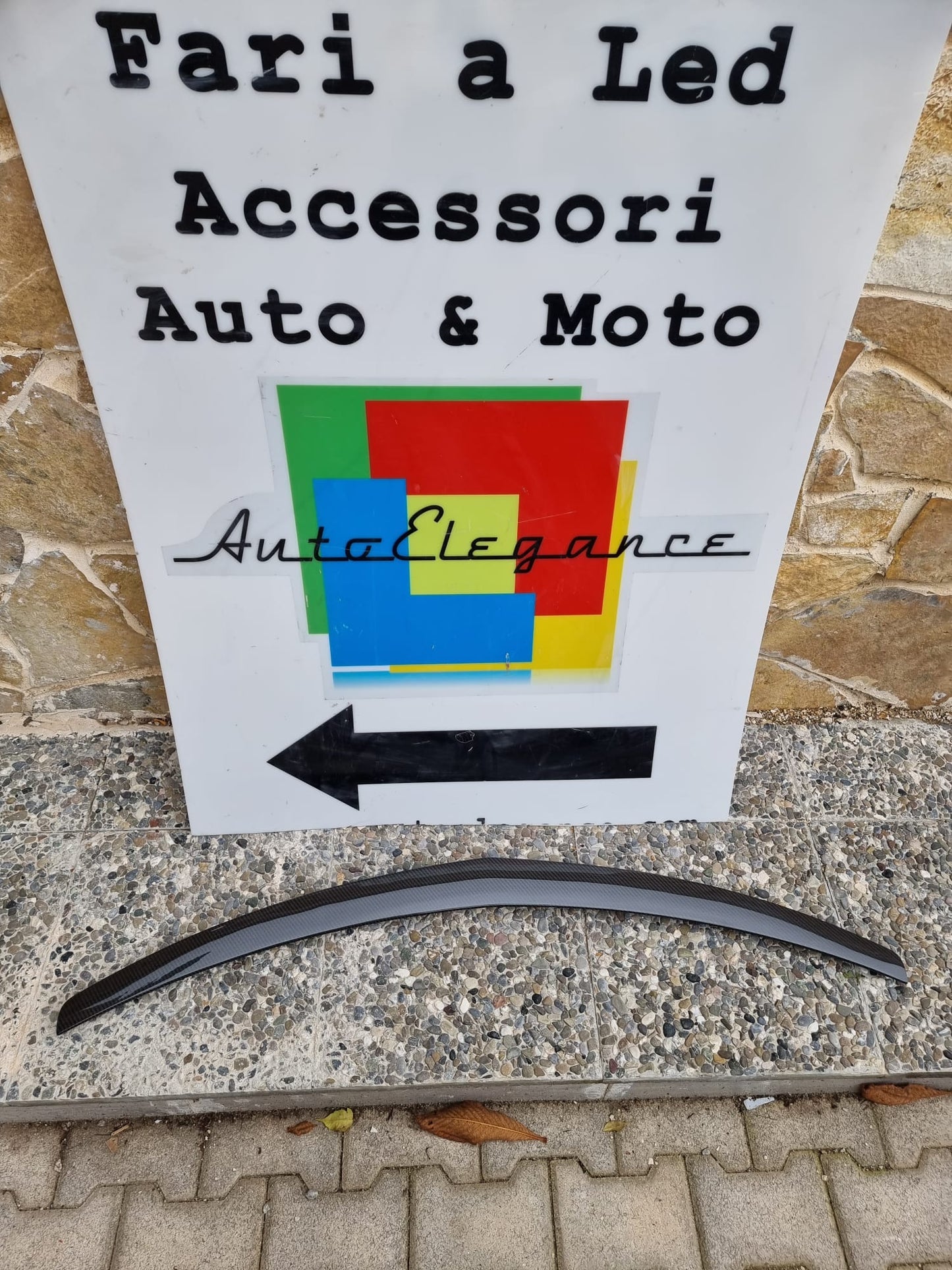 MERCEDES CLASSE E C207 W207 SPOILER POSTERIORE SUL COFANO AMG CARBON LOOK