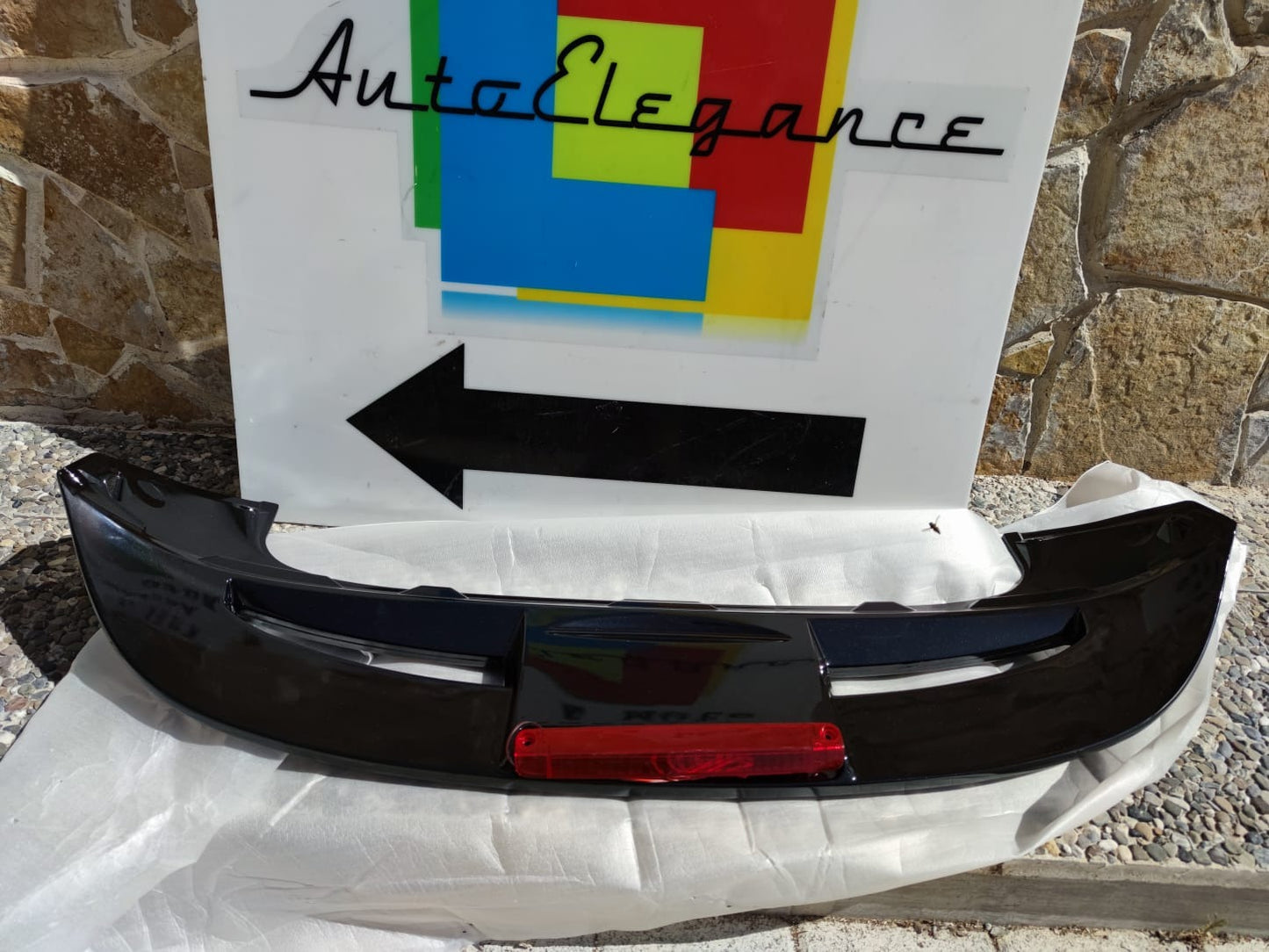 FORD FIESTA VI MK7 2008-2017 REAR ROOF SPOILER ABS GLOSS BLACK ST