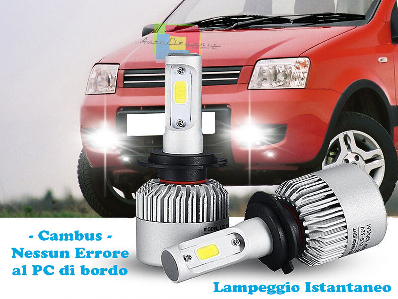 LAMPADE FENDINEBBIA A LED FIAT PANDA 2003-2011 CAMBUS BIANCO GHIACCIO CREE