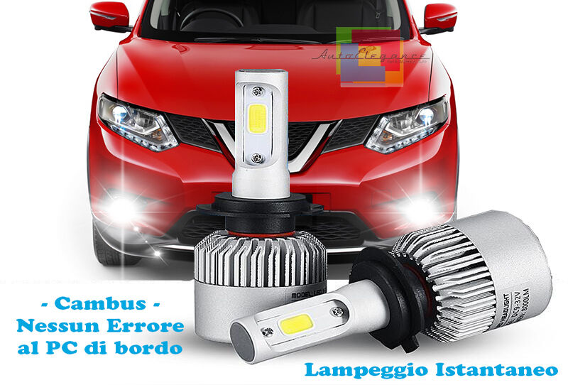 LAMPADE FENDINEBBIA A LED CREE NISSAN X-TRAIL 2013+ CAMBUS BIANCO GHIACCIO