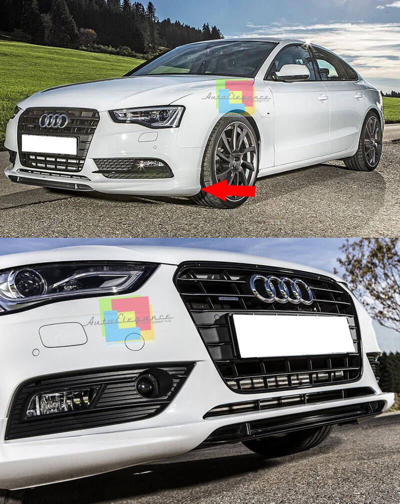 SPOILER ANTERIORE AUDI A4 B8 8K 2012-2015 LIFT SOTTO PARAURTI LOOK S4 RS4