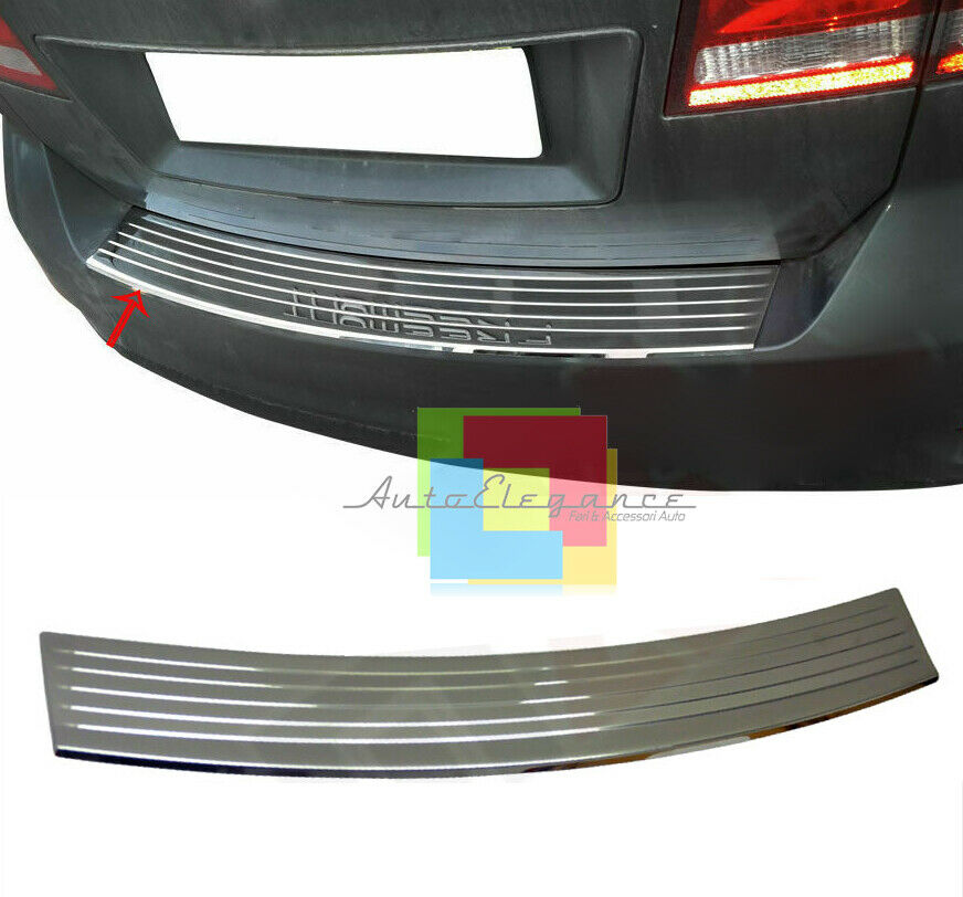 PIASTRA CROMATA PORTELLONE COFANO POSTERIORE FIAT FREEMONT 2012+ ACCIAIO INOX