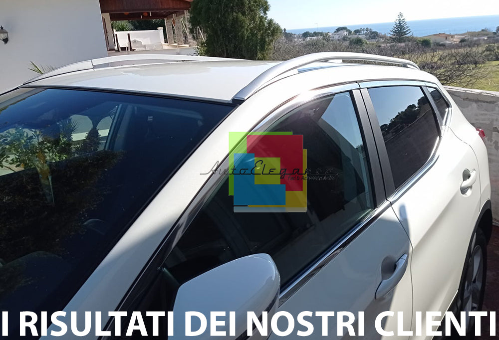 NISSAN QASHQAI J11 2013-2017 BARRE TETTO SATINATE MANCORRENTI PORTAPACCHI