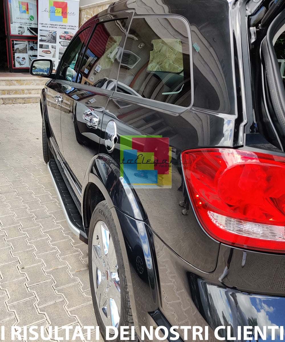 FIAT FREEMONT 2011-2021 PEDANE LATERALI SOTTO PORTA ANTISCIVOLO TOP QUALITA'