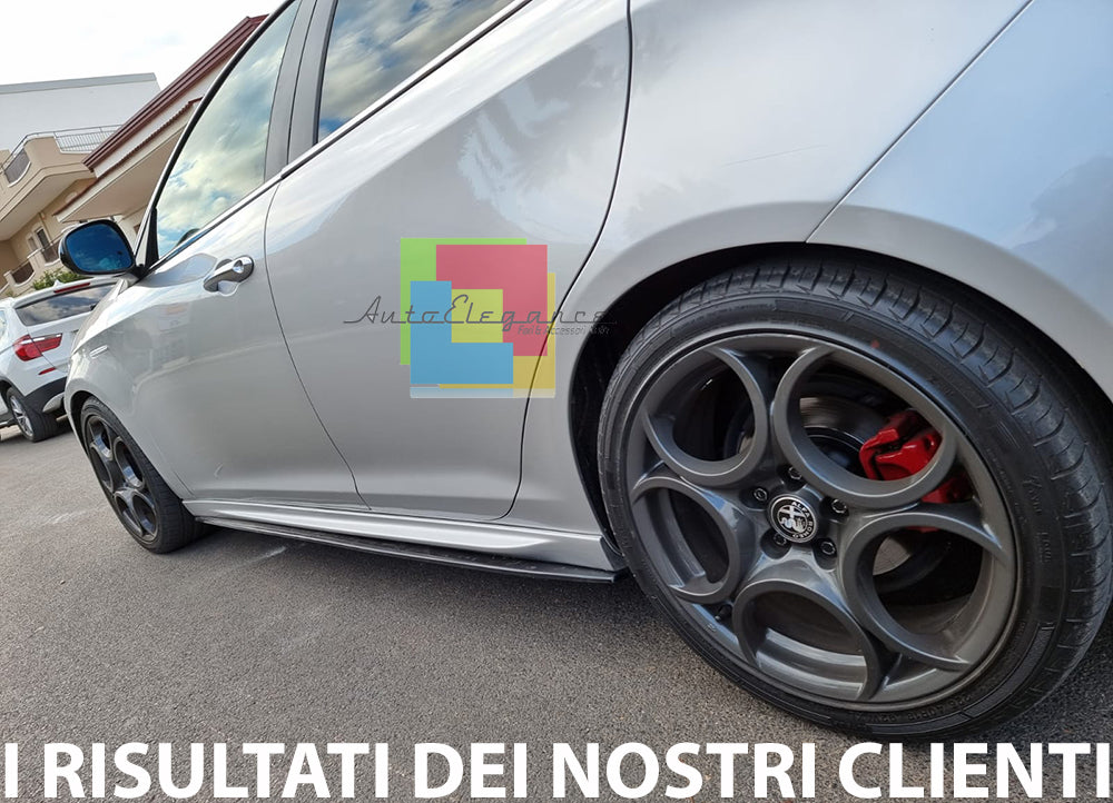 FLAPS SOTTO MINIGONNE LATERALI ALFA ROMEO GIULIETTA ABS NERO LUCIDO 0034