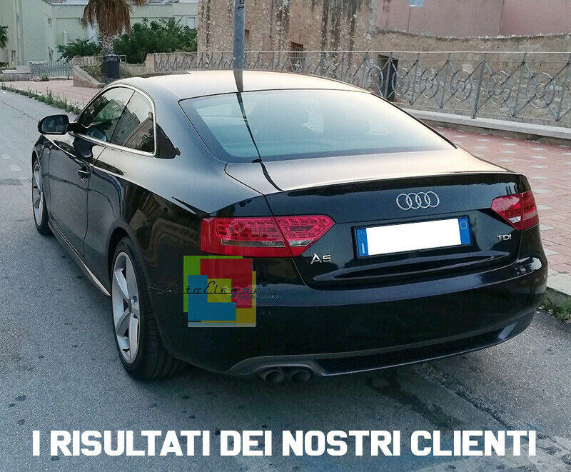 DIFFUSORE POSTERIORE ESTRATTORE AUDI A5 8T COUPE 2007-2011 LOOK S-LINE SLINE