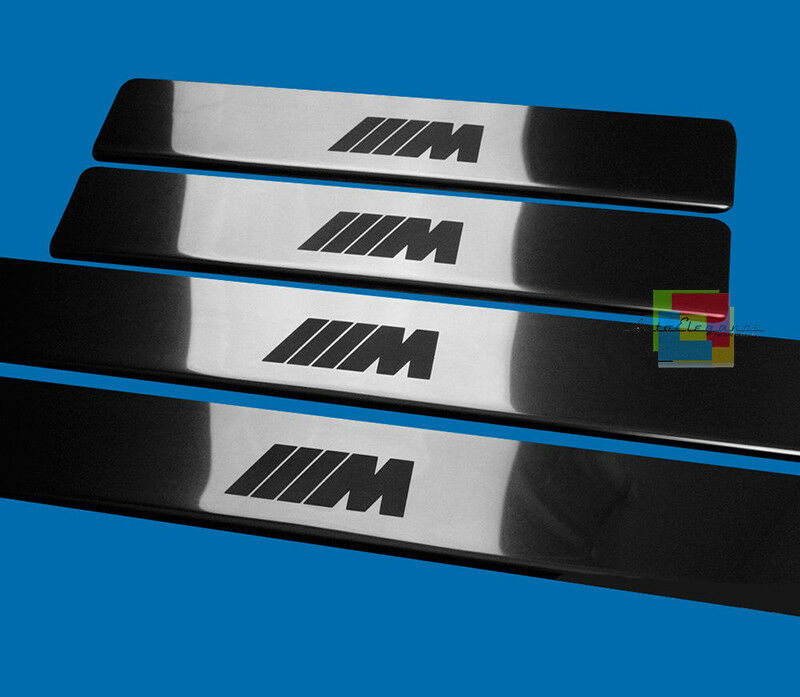 BMW SERIE 5 E39 BATTITACCO ADESIVO LOOK M CROMATI 4 PEZZI AUTOELEGANCERICAMBI