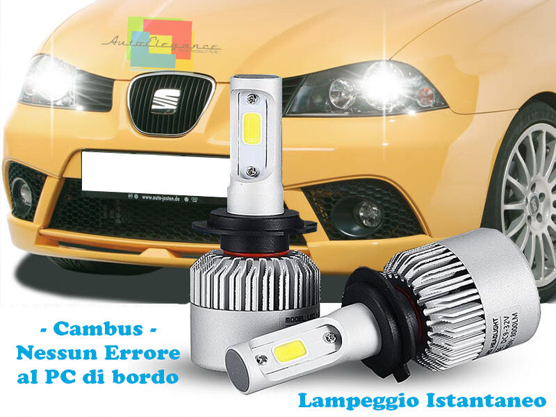 LAMPADE ANABBAGLIANTI LED SEAT IBIZA 6L 02-09 ISTANTANEO 6000K CREE