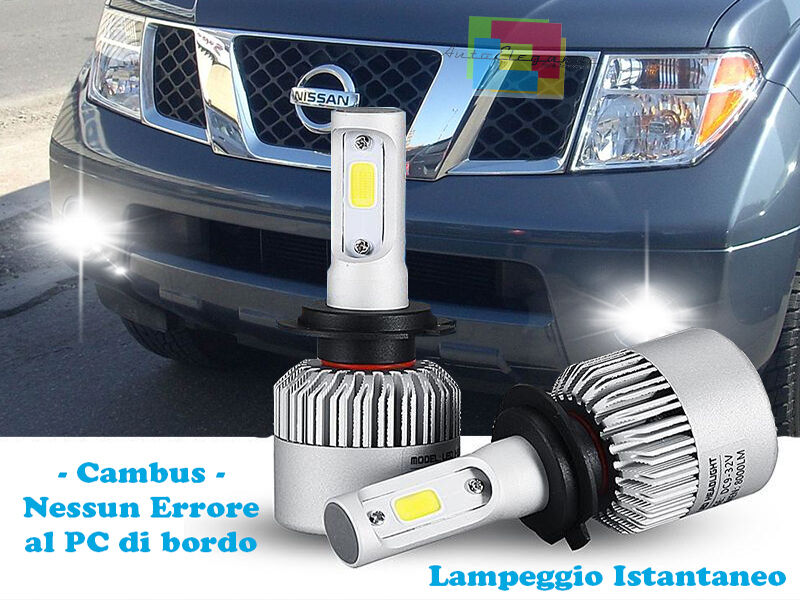 LAMPADE FENDINEBBIA A LED NISSAN PATHFINDER 2005+ CAMBUS BIANCO GHIACCIO CREE