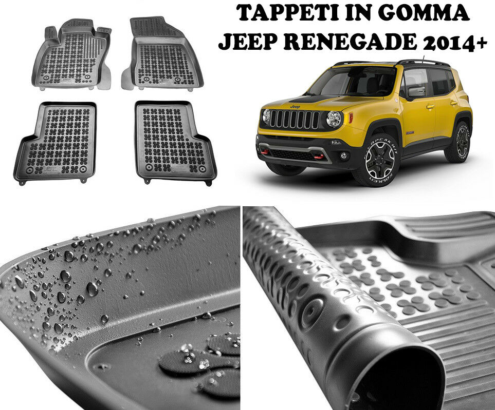 Jeep Renegade from 2014+ RUBBER CAR MATS - TOP QUALITY MATS -1-