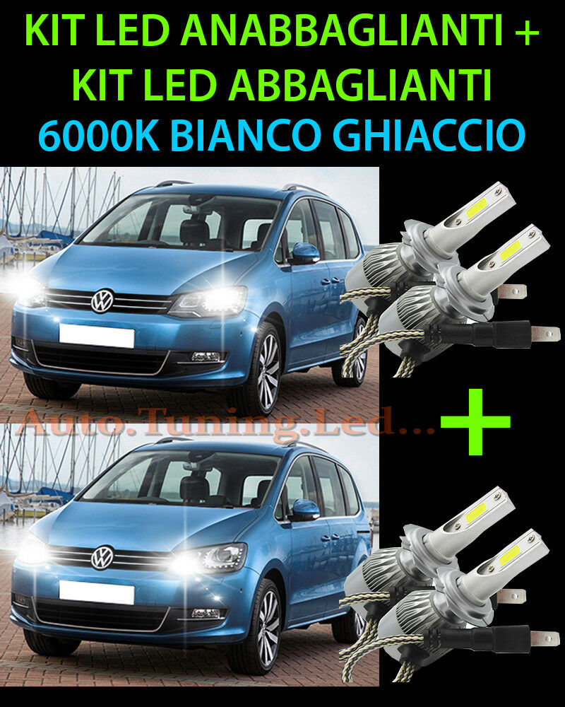 KIT LED LAMPADE ABBAGLIANTI & ANABBAGLIANTI PER VW SHARAN 2010 IN POI -.