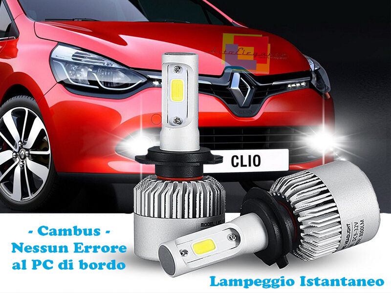 LAMPADE FENDINEBBIA A LED CREE RENAULT CLIO 2012+ CAMBUS BIANCO GHIACCIO