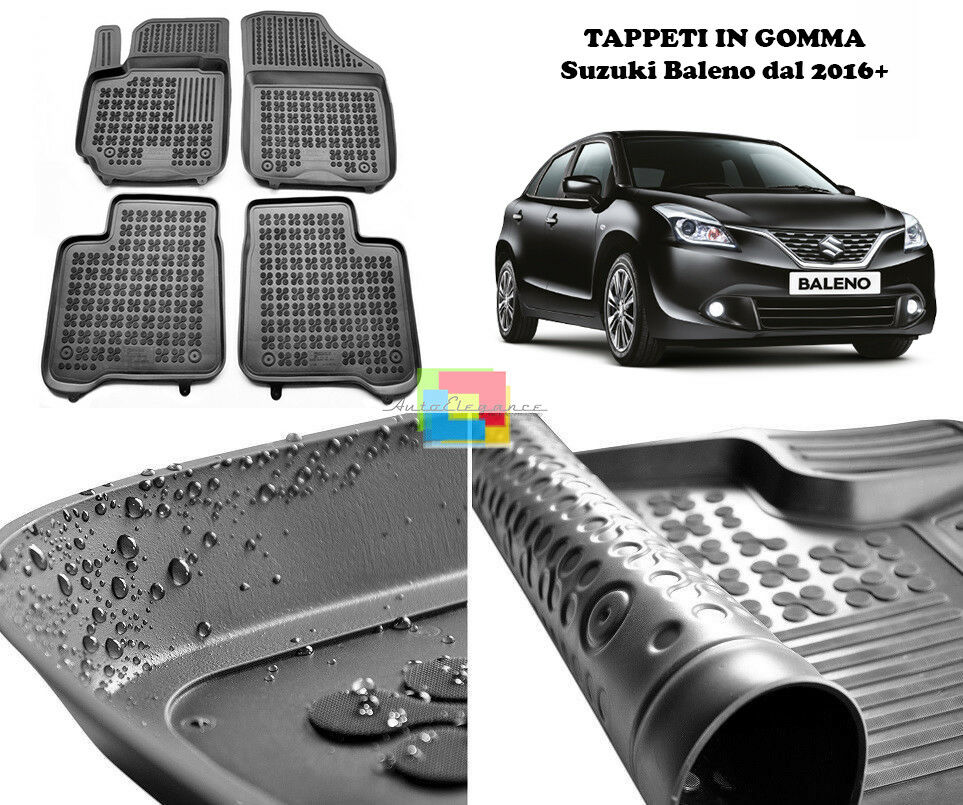 Suzuki Baleno dal 2016+ TAPPETINI AUTO IN GOMMA - TAPPETI TOP QUALITA -1-