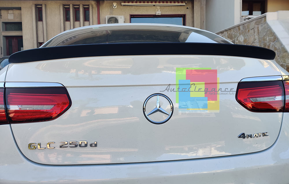 SPOILER POSTERIORE SUL COFANO PER MERCEDES GLC COUPE C253 2015 IN POI ABS AMG