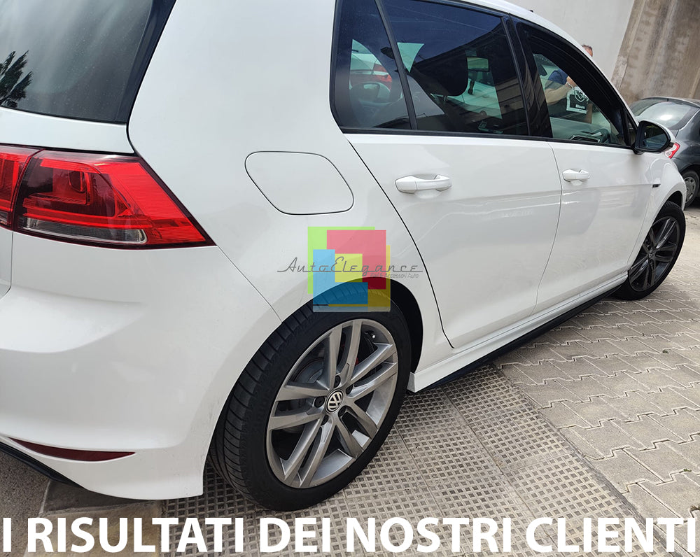 VW GOLF 7 VII 2012-2019 FLAPS UNDER SKIRT ABS / PLASTIC GLOSS BLACK