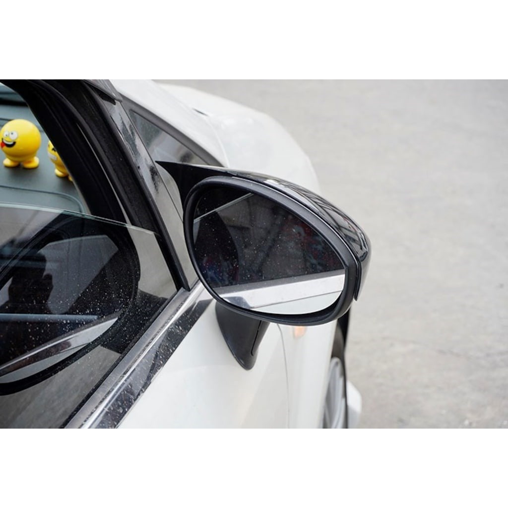 FIAT GRANDE PUNTO / PUNTO EVO CALOTTE ADESIVE SPECCHI SPECCHIETTI RETROVISORI NERO LUCIDO