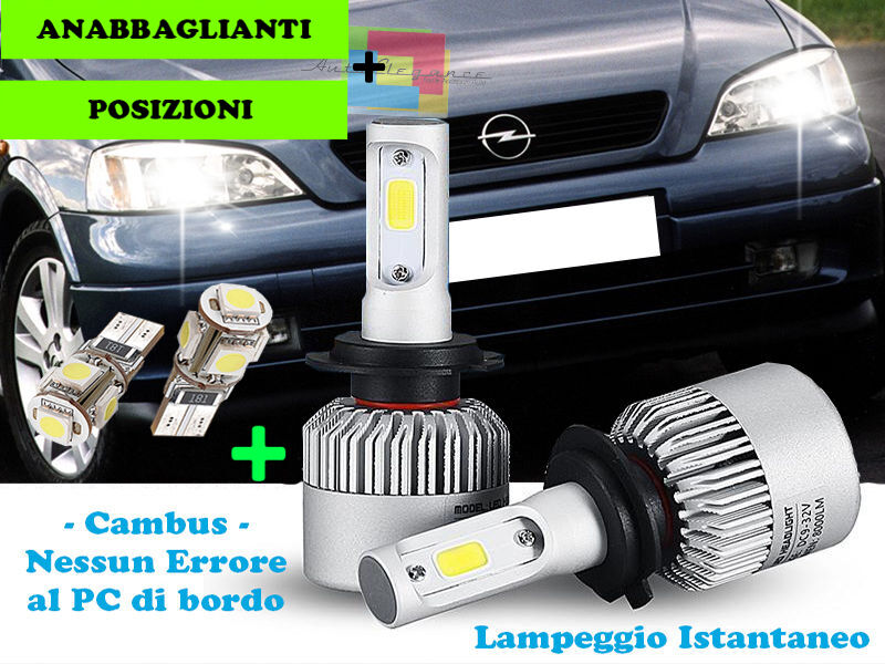 CREE LED LOW BEAM LAMPS + T10 POSITIONS FOR OPEL ASTRA G 1998-2005