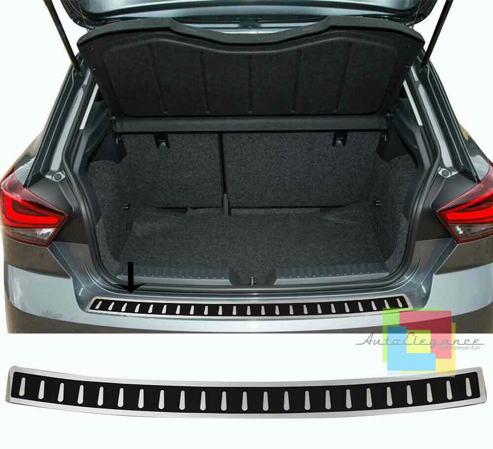 SEAT IBIZA V dal 2017+ PIASTRA CROMATA PORTELLONE POSTERIORE INOX CARBON