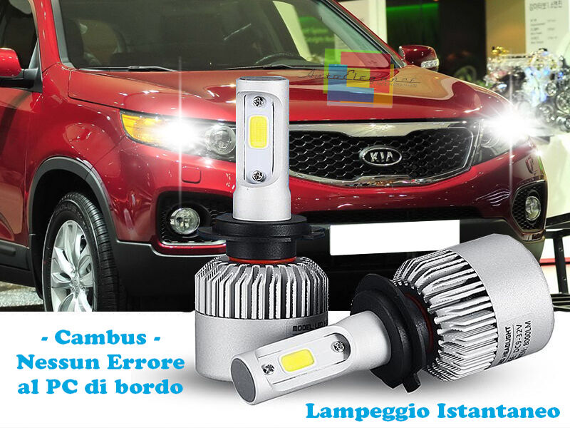 LED LOW BEAM LAMPS KIA SORENTO 09-14 INSTANT FLASH 6000K