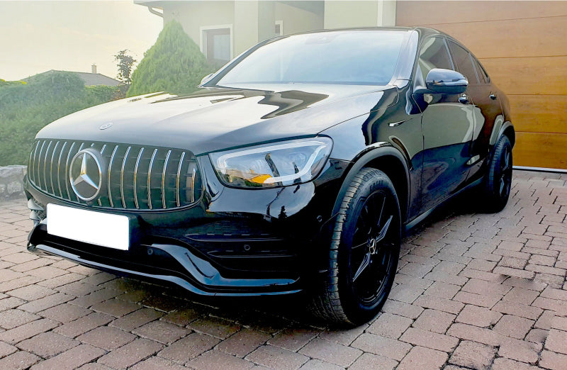 GRIGLIA ANTERIORE MERCEDES GLC C253 X253 2019+ FACELIFT PROFILI SATINATI.