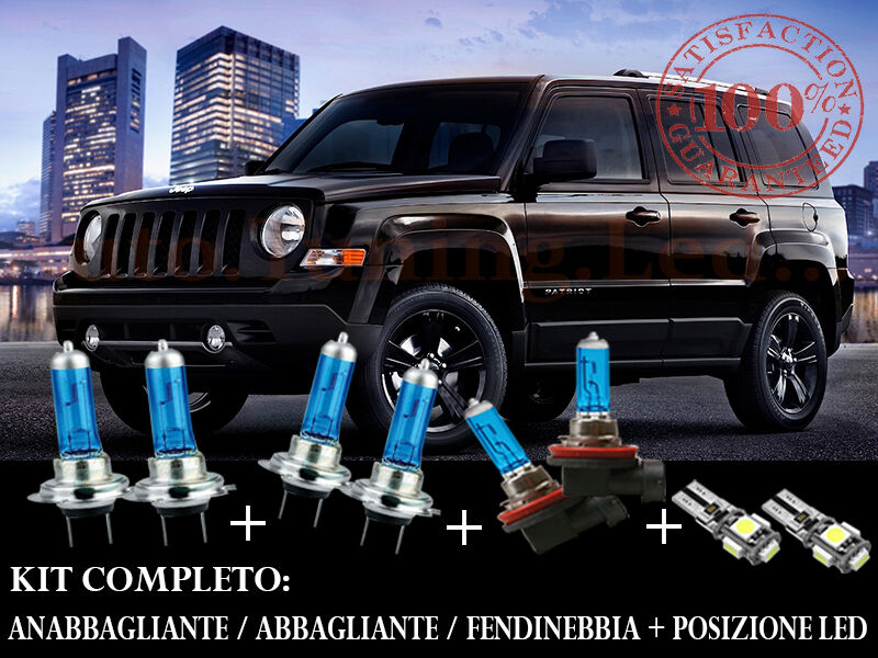 JEEP PATRIOT 2007+ COMPLETE SET BLUE XENON LAMPS + LED POSITION