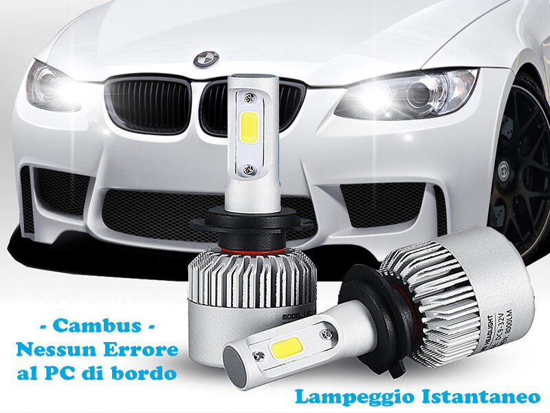 LAMPADE ABBAGLIANTI LED BMW SERIE 3 E92 LAMPEGGIO ISTANTANEO 6000K