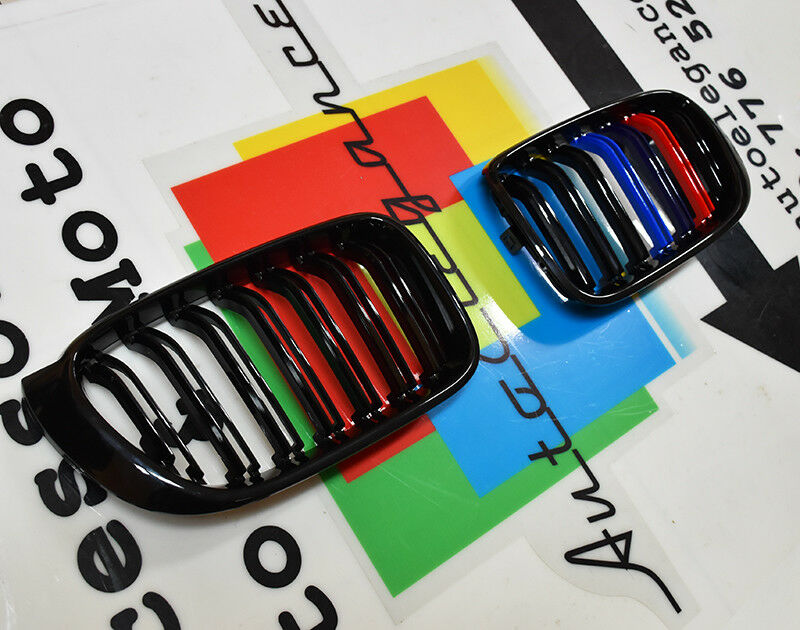 3 COLOR M MASK - BMW X4 F26 2014+ BLACK FRONT GRILLE DOUBLE BAND -