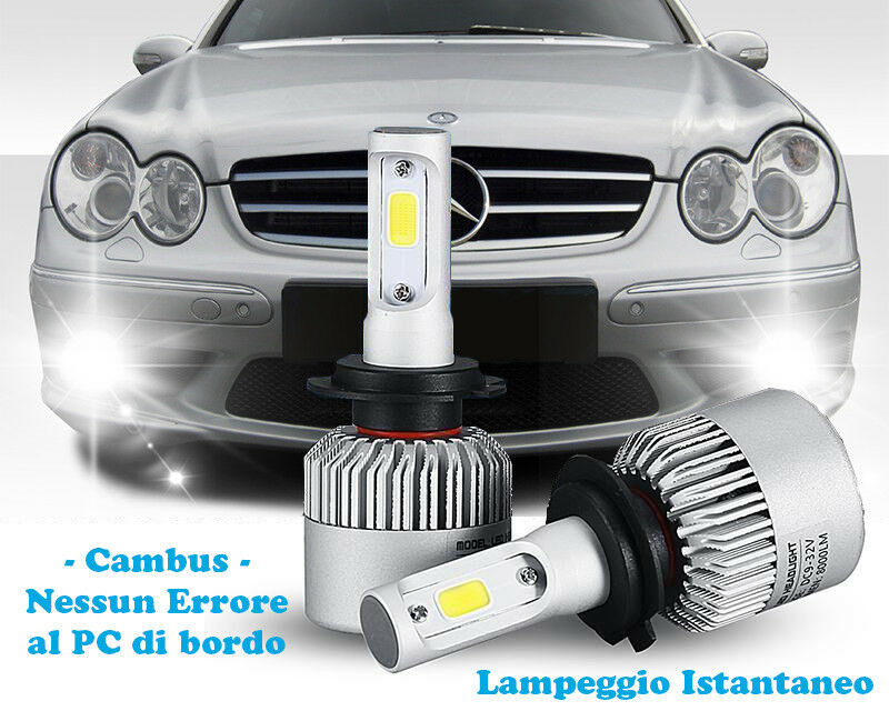 LAMPADE FENDINEBBIA A LED CREE MERCEDES CLK W209 02-09 CAMBUS BIANCO GHIACCIO